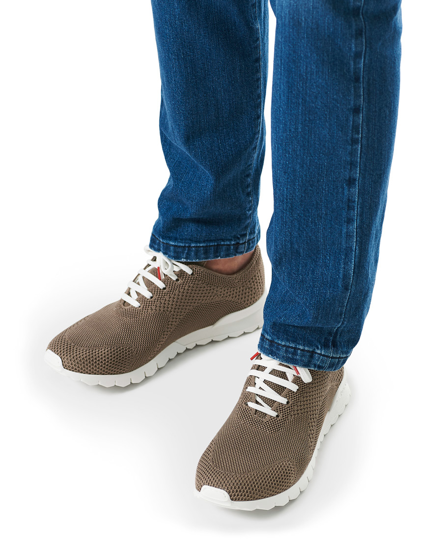 Homme | Kiton Mesh Running Sneaker Taupe | Kiton | Mesh Running Sneaker Taupe