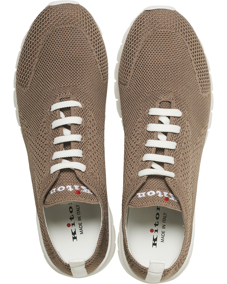 Homme | Kiton Mesh Running Sneaker Taupe | Kiton | Mesh Running Sneaker Taupe