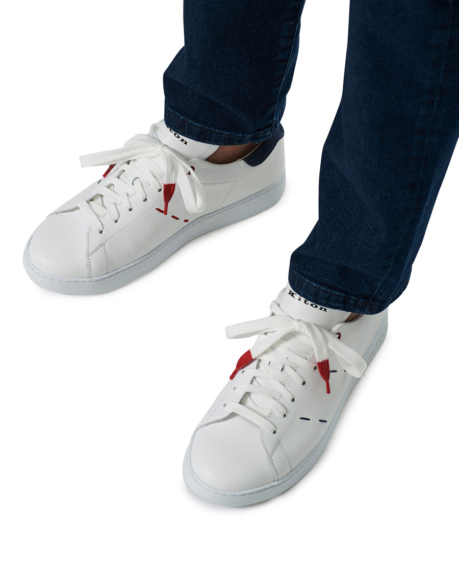 Homme | Kiton Plain Sneaker White | Kiton | Plain Sneaker White