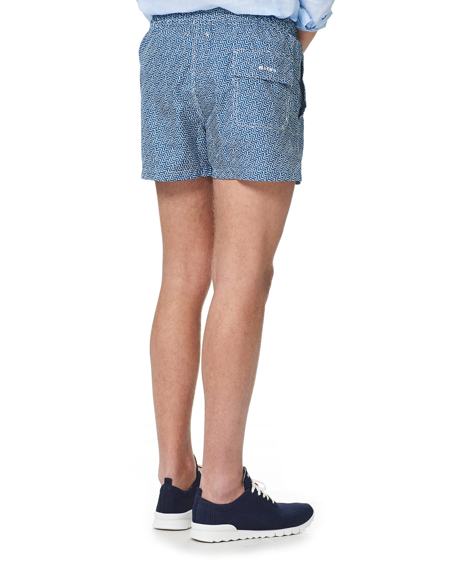 Homme | Maillots De Bain | Kiton | Nylon Swim Trunks White/Navy