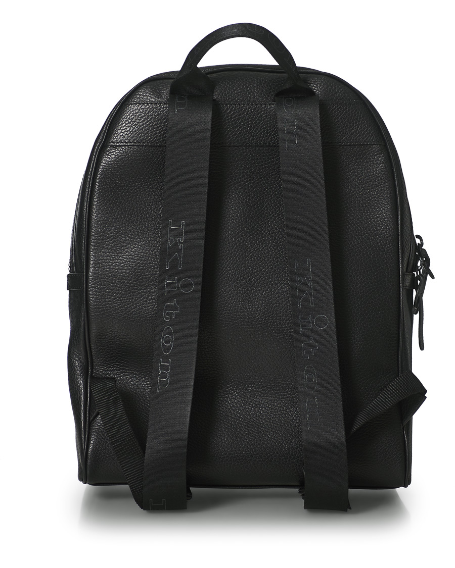 Homme | Kiton Deerskin Leather Backpack Black | Kiton | Deerskin Leather Backpack Black