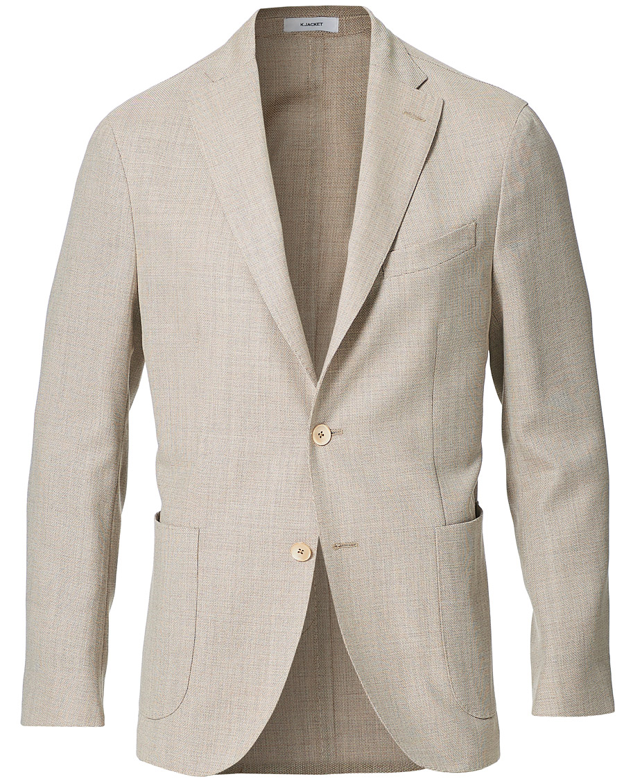 Homme | Blazers | Boglioli | K Jacket Wool Hopsack Blazer Beige