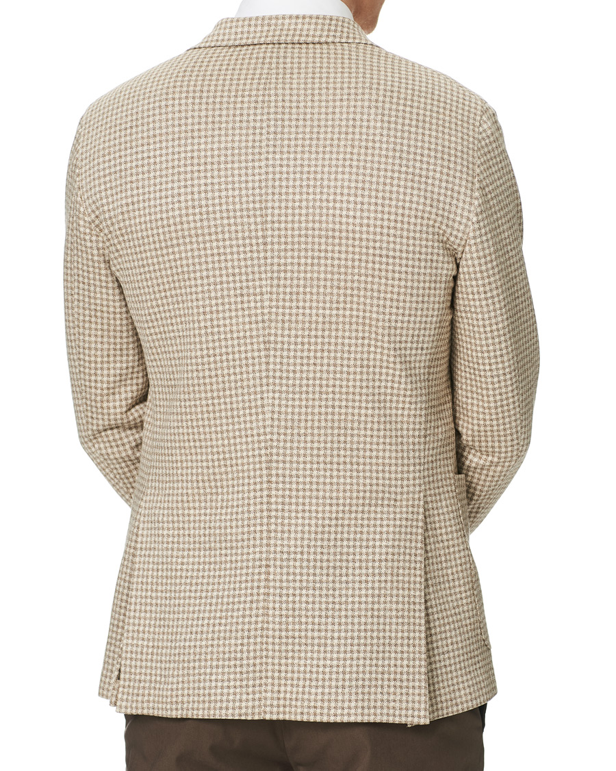 Homme | Blazers | Boglioli | K Jacket Jersey Vichy Blazer Beige