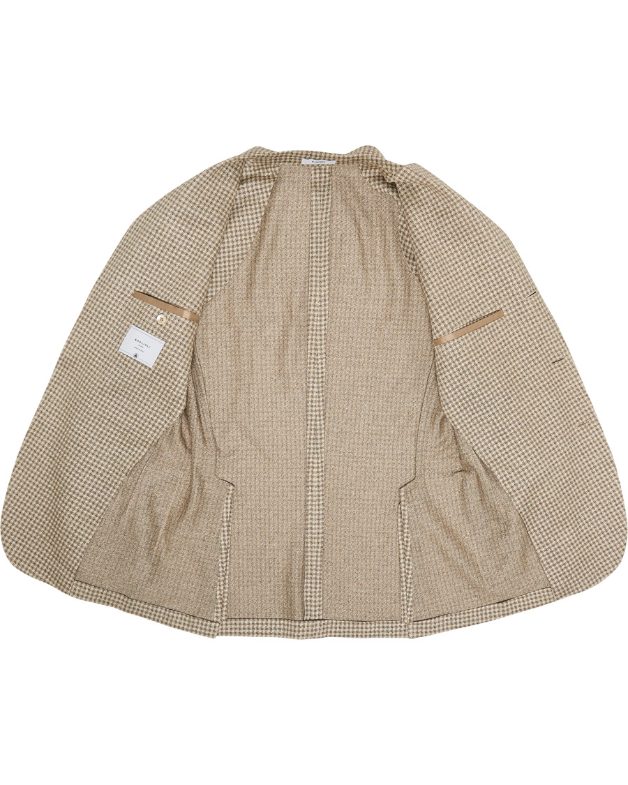 Homme | Blazers | Boglioli | K Jacket Jersey Vichy Blazer Beige