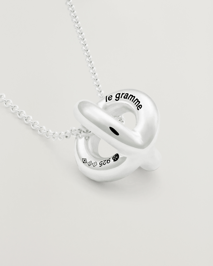 Homme | LE GRAMME Entrelacs Pendant Necklace Sterling Silver 3g | LE GRAMME | Entrelacs Pendant Necklace Sterling Silver 3g