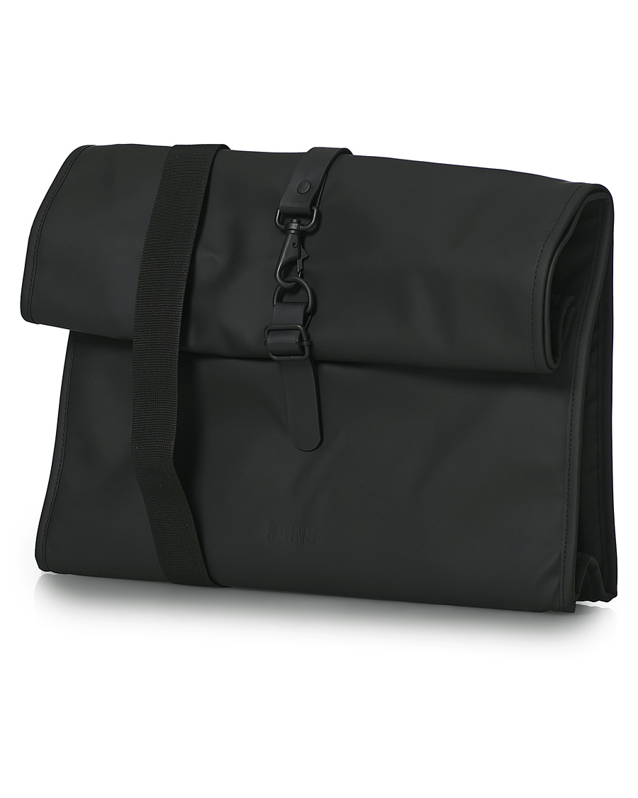 Homme | RAINS Rolltop Messenger Bag Black | RAINS | Rolltop Messenger Bag Black