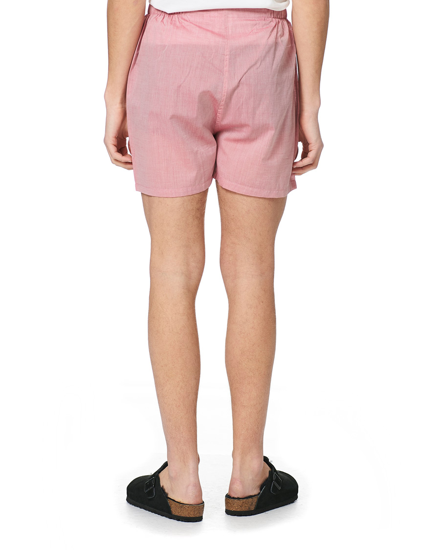 Homme | Peignoirs Et Pyjamas | Derek Rose | Shortie Cotton Pyjama Set Red