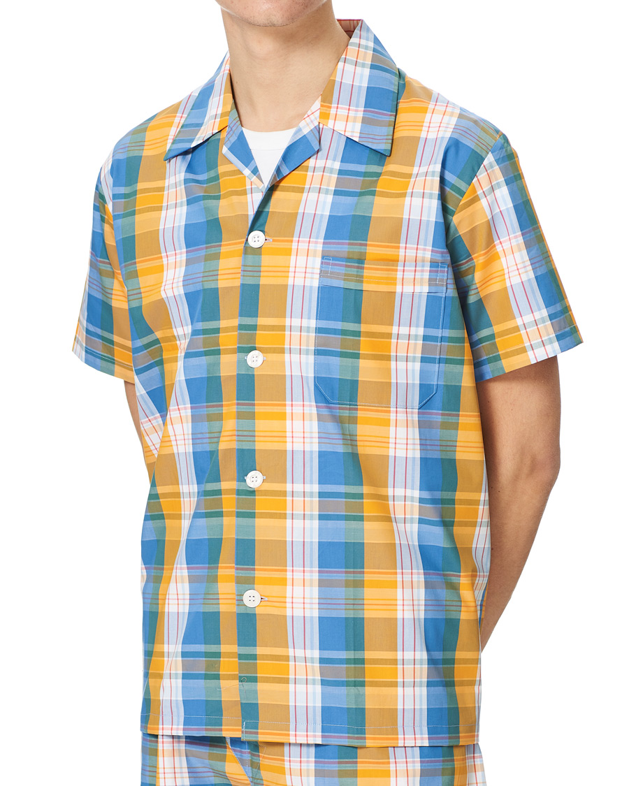 Homme | Peignoirs Et Pyjamas | Derek Rose | Shortie Checked Cotton Pyjama Set Multi