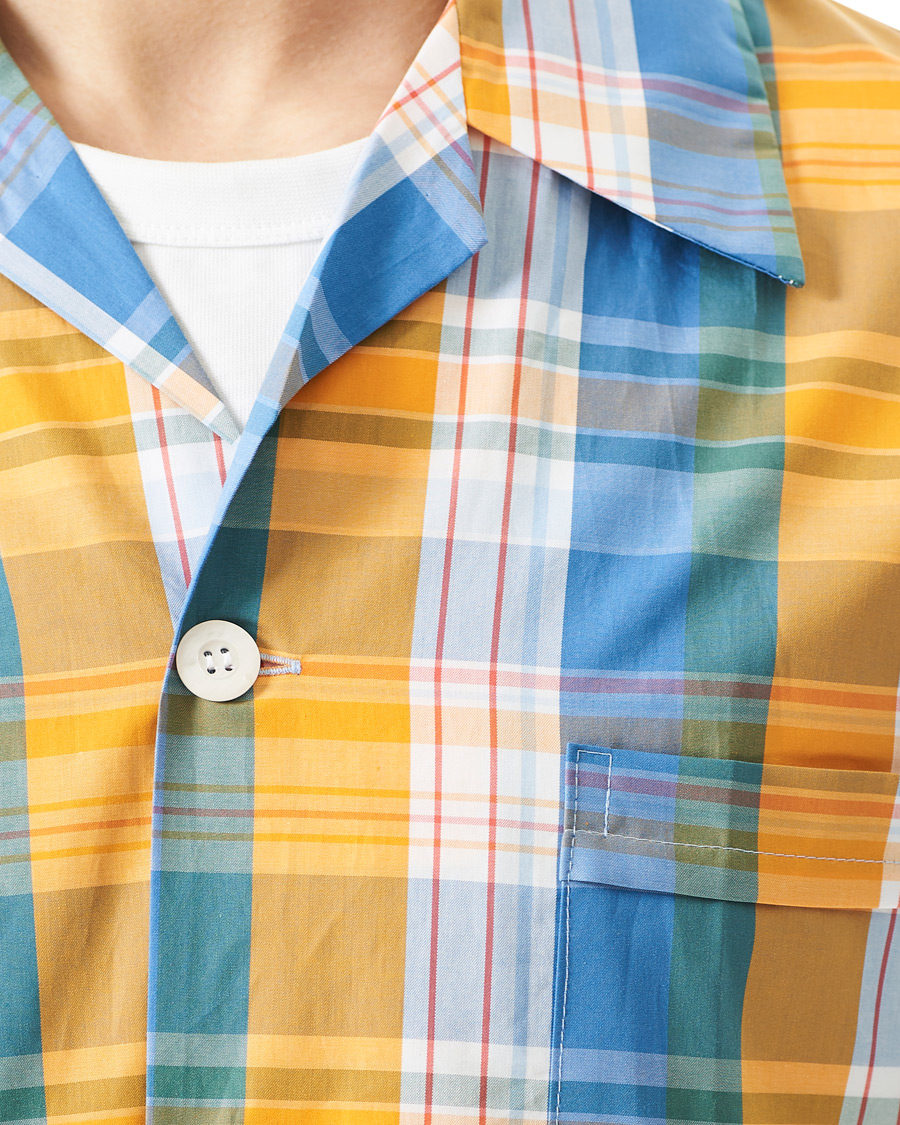 Homme | Peignoirs Et Pyjamas | Derek Rose | Shortie Checked Cotton Pyjama Set Multi
