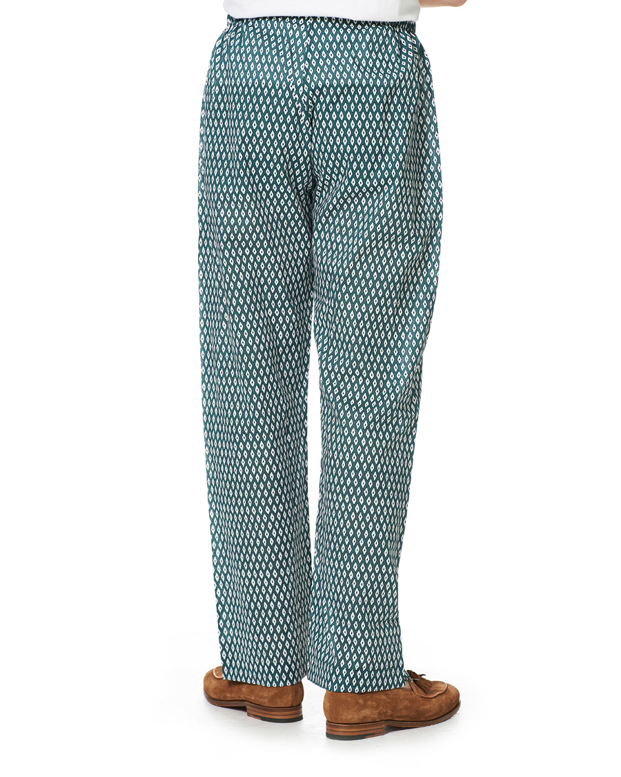 Homme | Peignoirs Et Pyjamas | Derek Rose | Printed Cotton Pyjama Set Green