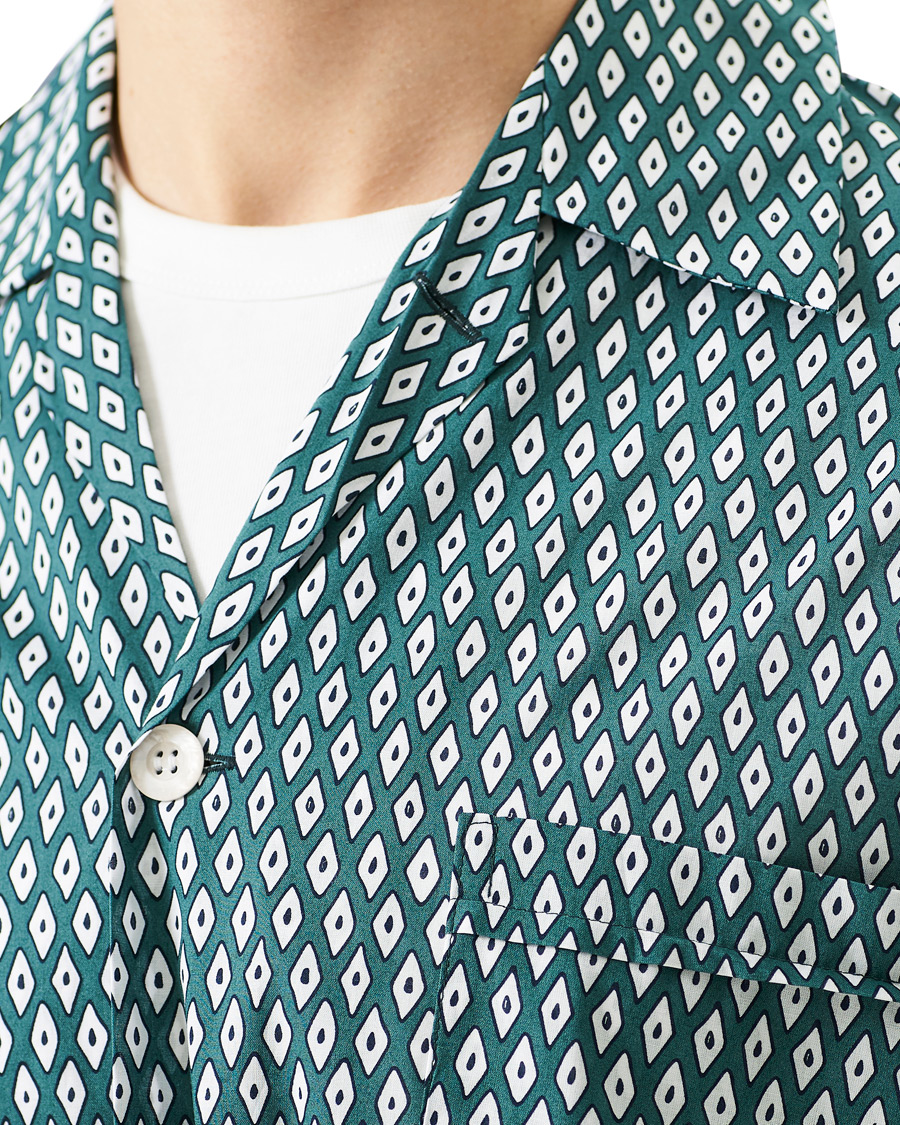 Homme | Peignoirs Et Pyjamas | Derek Rose | Printed Cotton Pyjama Set Green