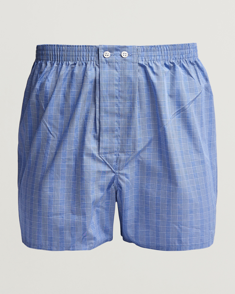 Heren | Ondergoed | Derek Rose | Classic Fit Cotton Boxer Shorts Blue