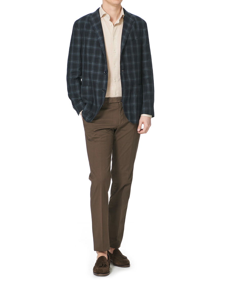 Homme | Chemises | Eton | Oxford Piqué Shirt Beige