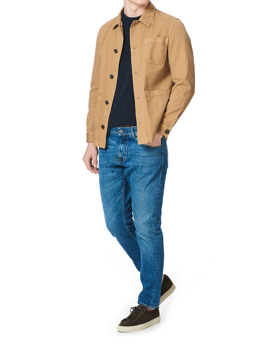 Homme | Chemises | L.B.M. 1911 | Cotton/Linen Overshirt Beige