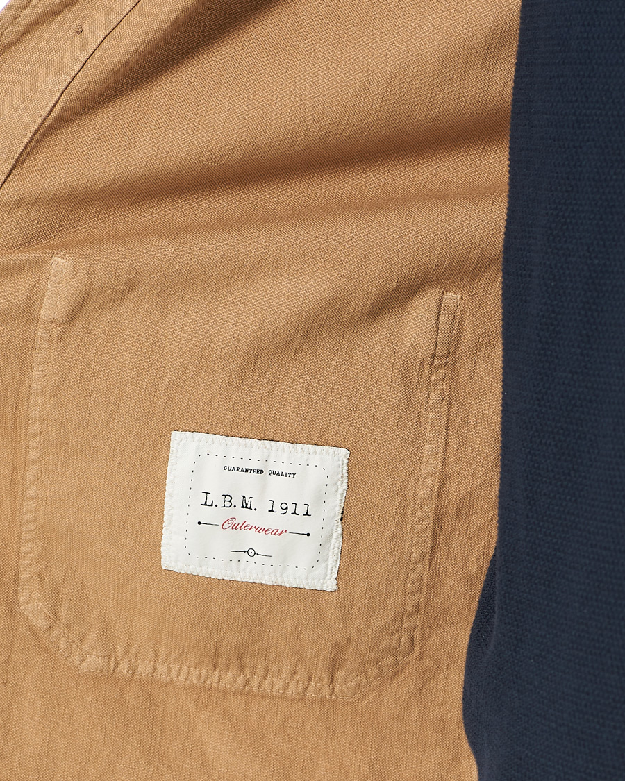 Homme | Chemises | L.B.M. 1911 | Cotton/Linen Overshirt Beige
