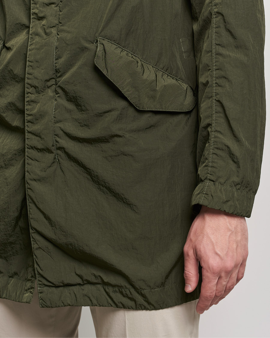 Homme | Manteaux Et Vestes | L.B.M. 1911 | Garment Dyed Nylon Coat Olive