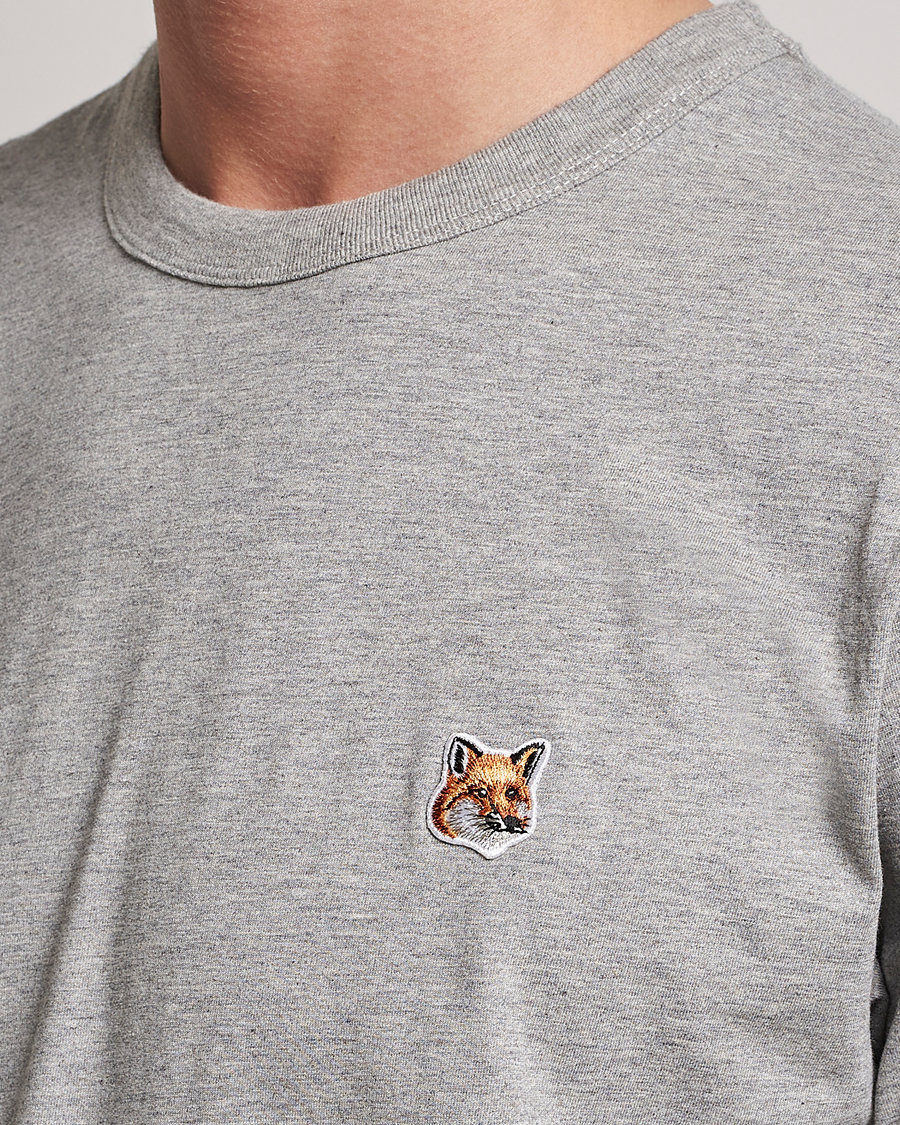 Homme | T-shirts | Maison Kitsuné | Fox Head Tee Grey Melange