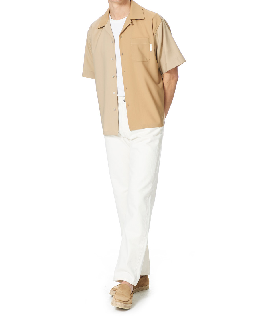 Homme | Chemises | Marni | Colour Block Bowling Shirt Beige