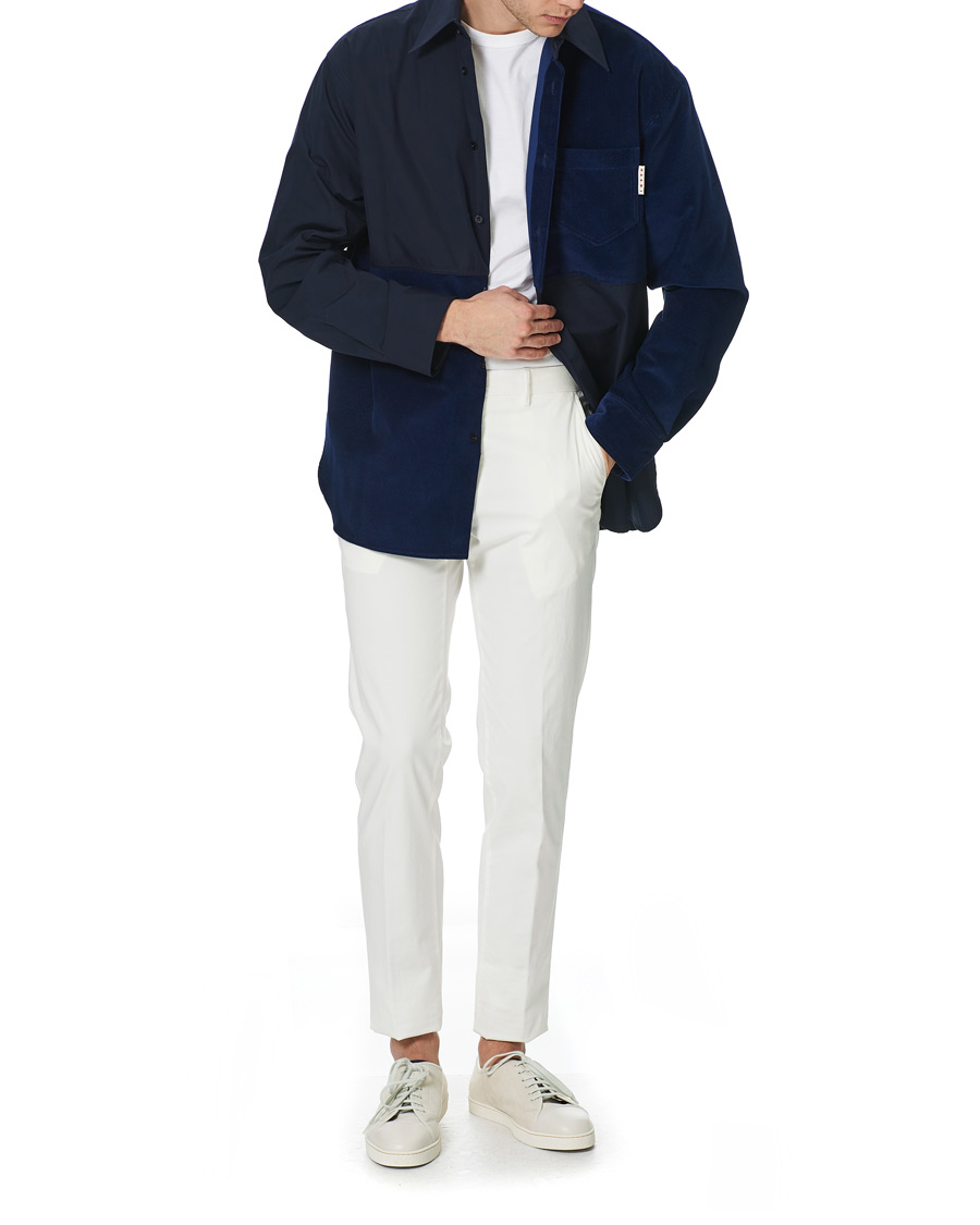 Homme | Chemises | Marni | Patchwork Overshirt Navy