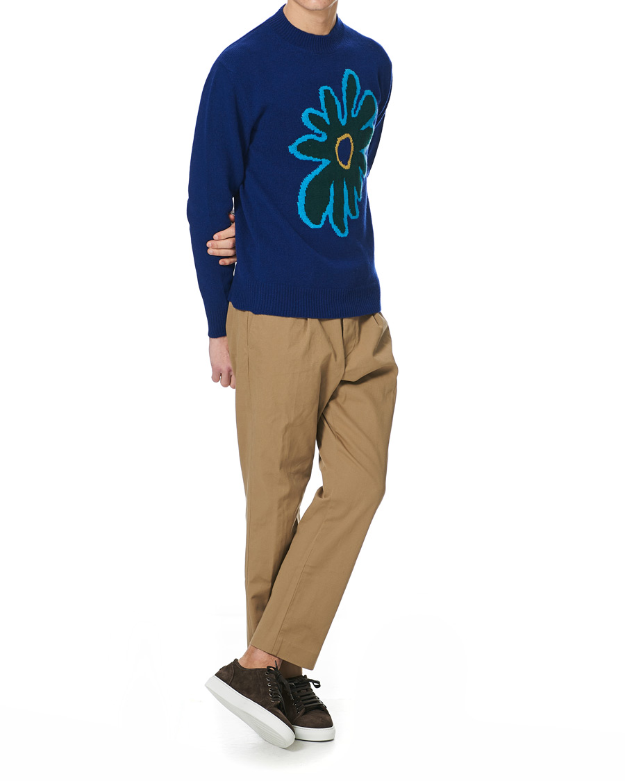 Homme | Pulls Et Tricots | Marni | Cashmere Flower Sweater Dark Blue