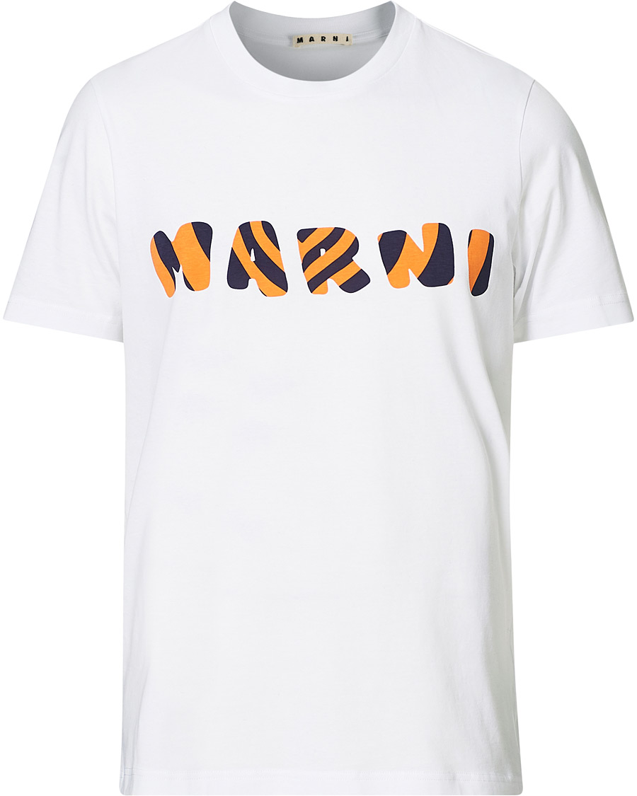 Heren | T-shirts | Marni | Cotton Jersey Printed T-Shirt Lily White