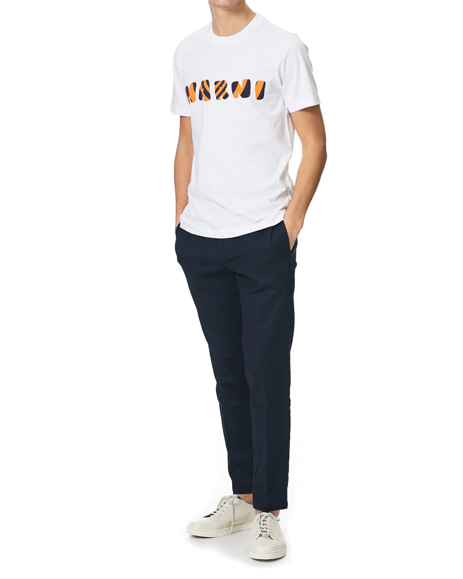 Heren | T-shirts | Marni | Cotton Jersey Printed T-Shirt Lily White