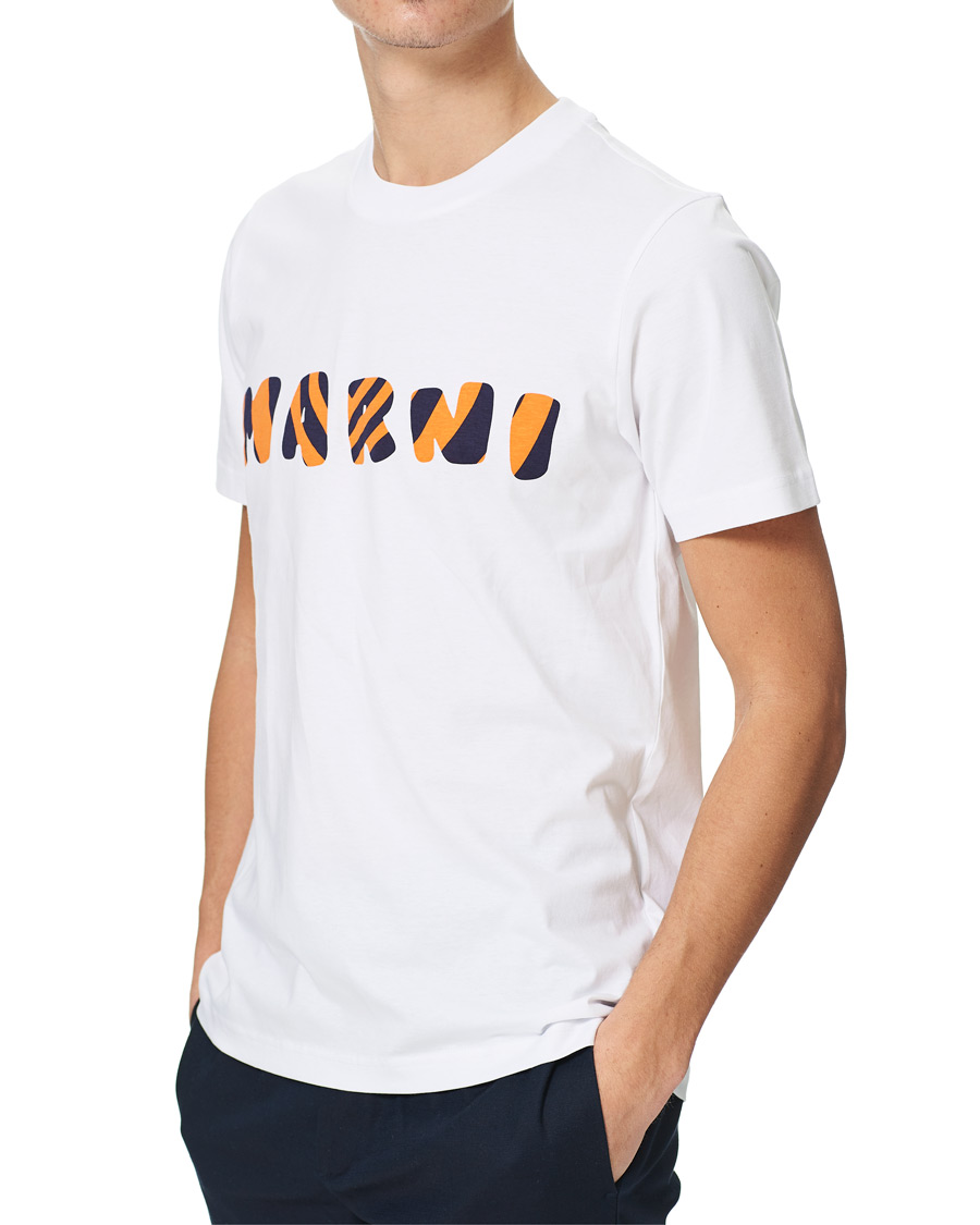 Heren | T-shirts | Marni | Cotton Jersey Printed T-Shirt Lily White