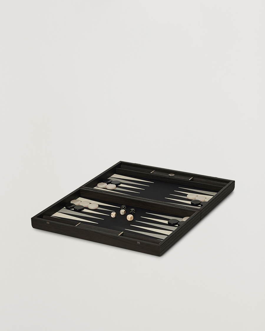 Homme | Manopoulos Classic Leatherette Backgammon Set Black | Manopoulos | Classic Leatherette Backgammon Set Black