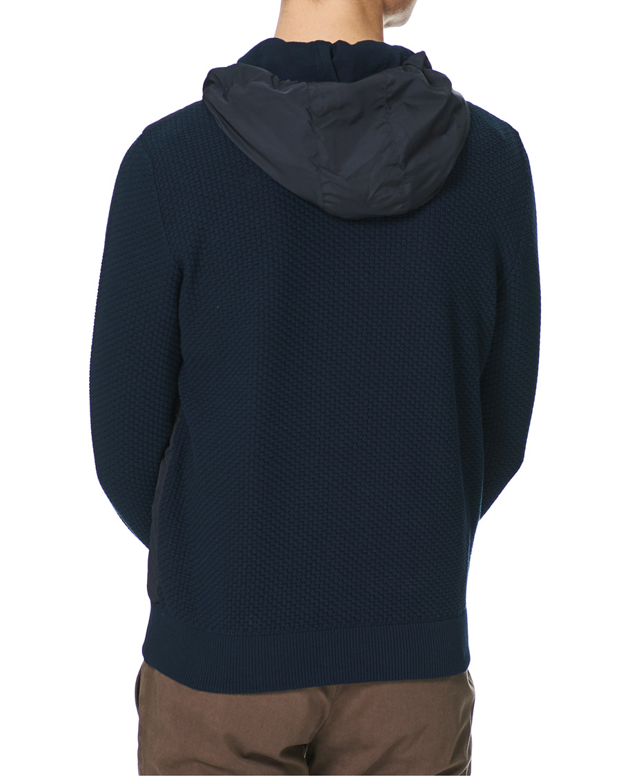 Homme | Manteaux Et Vestes | Herno | Knitted Hybrid Jacket Navy