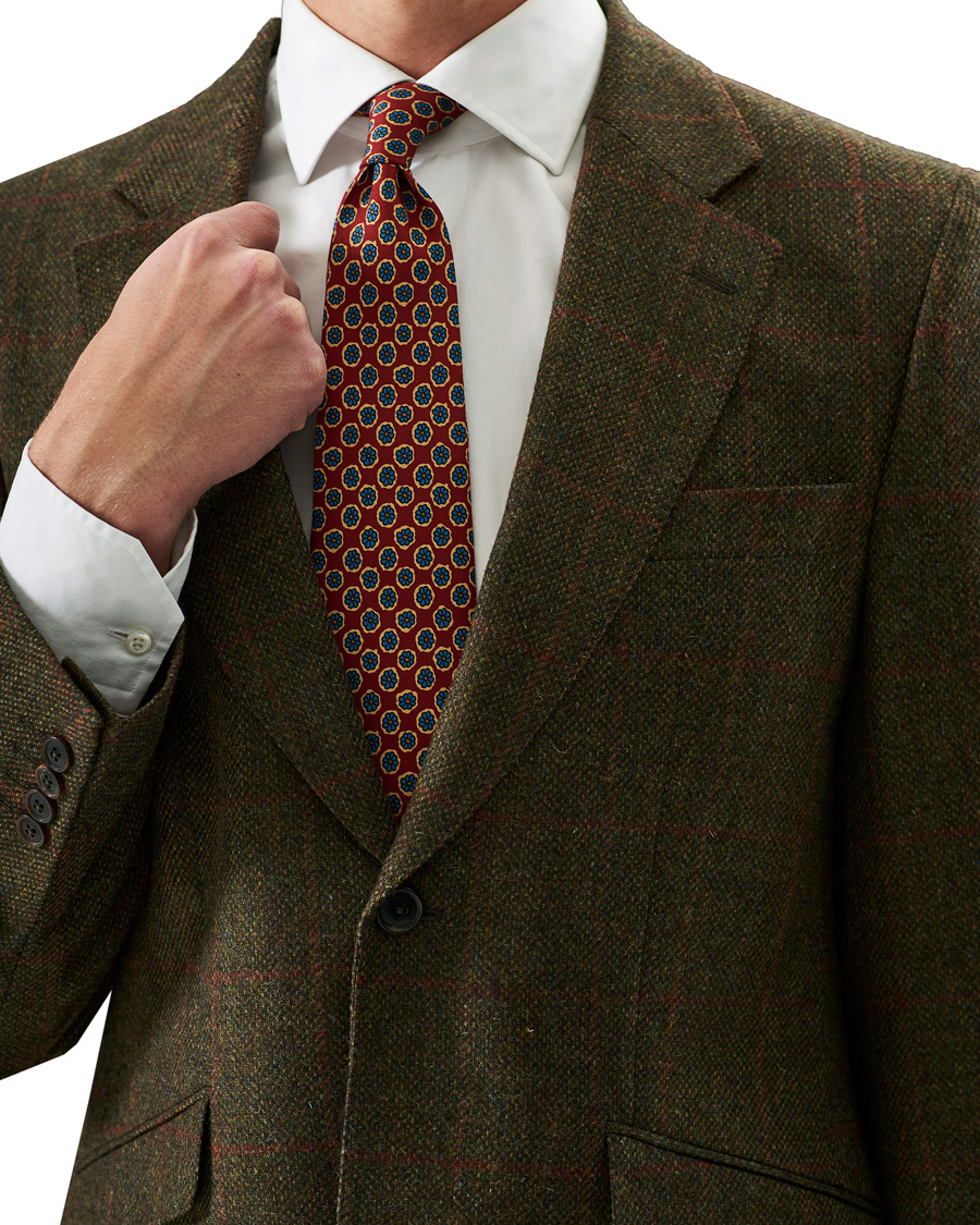 Homme | Blazers | Walker Slater | William Lambswool Tweed Jacket Green Red