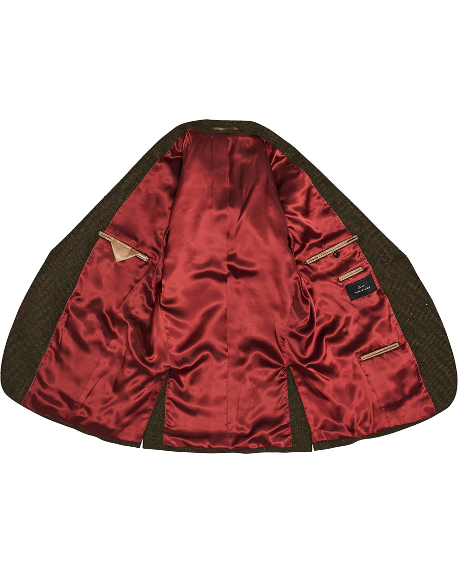 Homme | Blazers | Walker Slater | William Lambswool Tweed Jacket Green Red