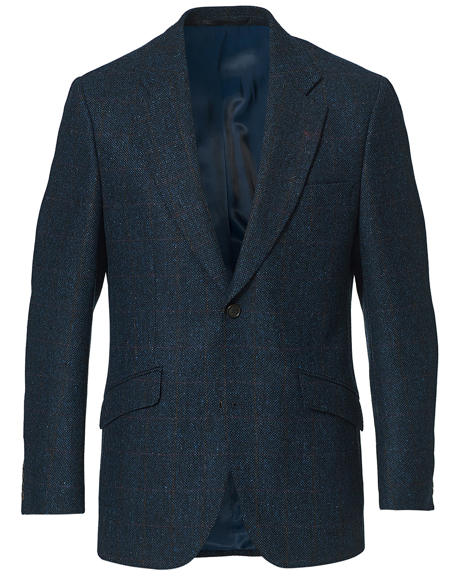 Heren | Blazers | Walker Slater | William Lambswool Tweed Jacket Navy Red