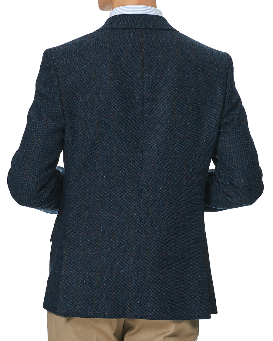 Heren | Blazers | Walker Slater | William Lambswool Tweed Jacket Navy Red