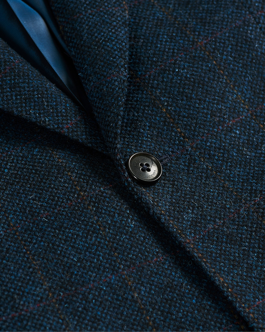 Heren | Blazers | Walker Slater | William Lambswool Tweed Jacket Navy Red
