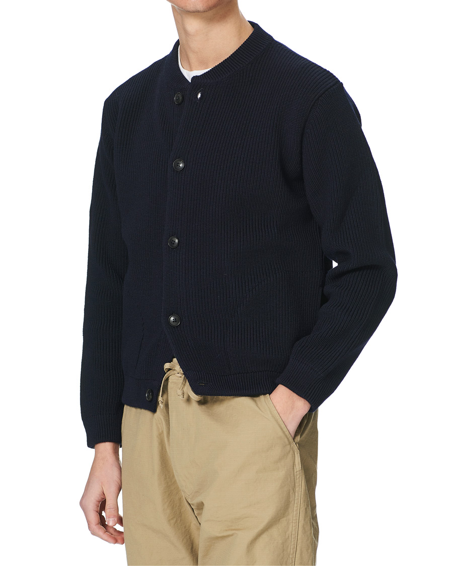 Heren | Truien | Andersen-Andersen | Skipper Wool Jacket Navy Blue