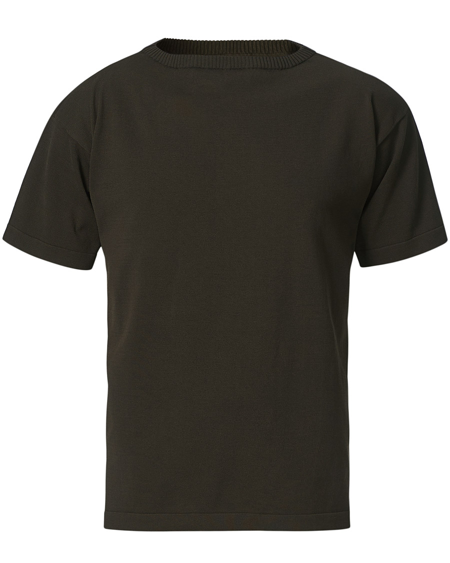 Homme | T-shirts | Andersen-Andersen | Boatsman Short Sleeve Tee Hunting Green