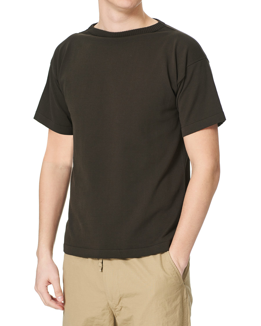 Homme | T-shirts | Andersen-Andersen | Boatsman Short Sleeve Tee Hunting Green