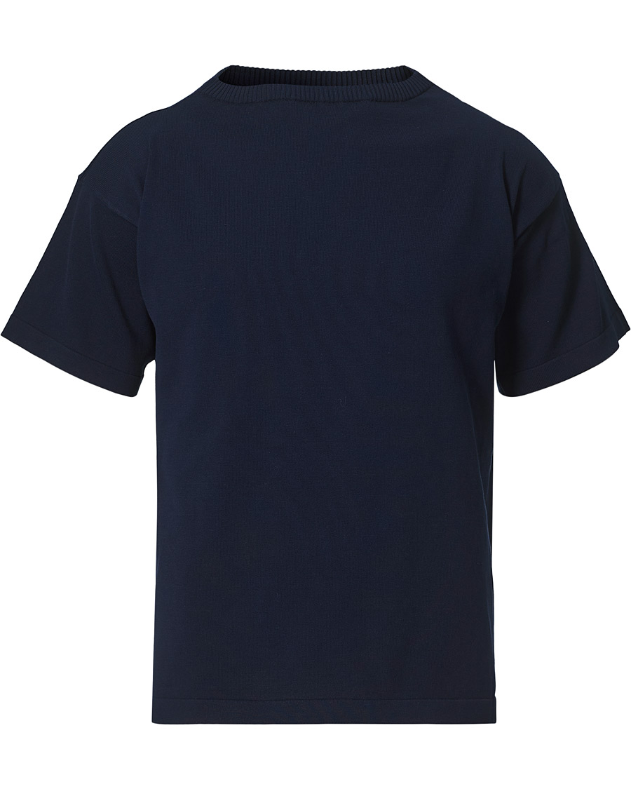 Homme | T-shirts | Andersen-Andersen | Boatsman Short Sleeve Tee Royal Blue