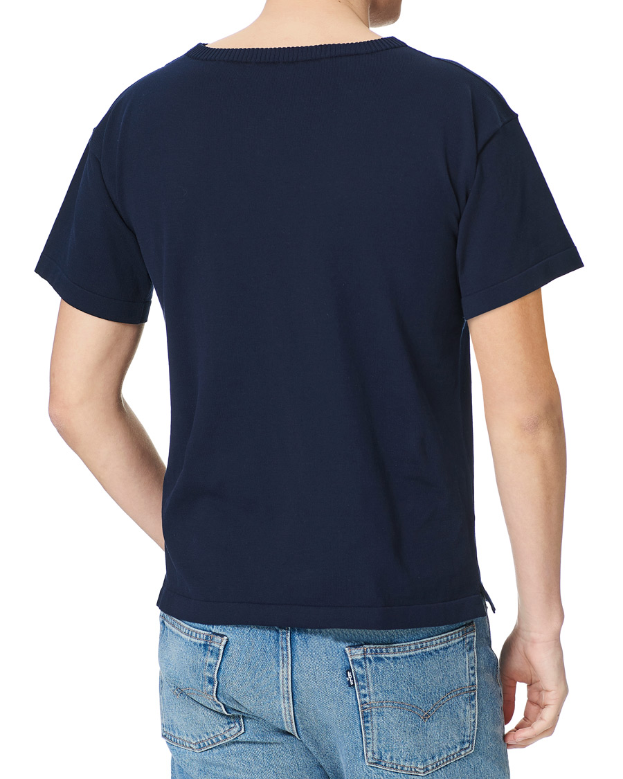 Homme | T-shirts | Andersen-Andersen | Boatsman Short Sleeve Tee Royal Blue