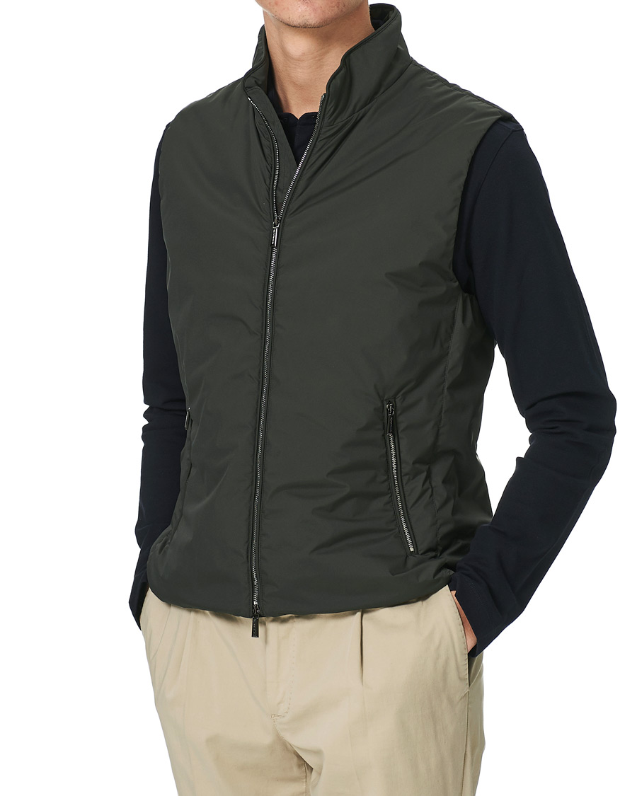 Homme | Manteaux Et Vestes | MooRER | Senio Padded Vest Forest
