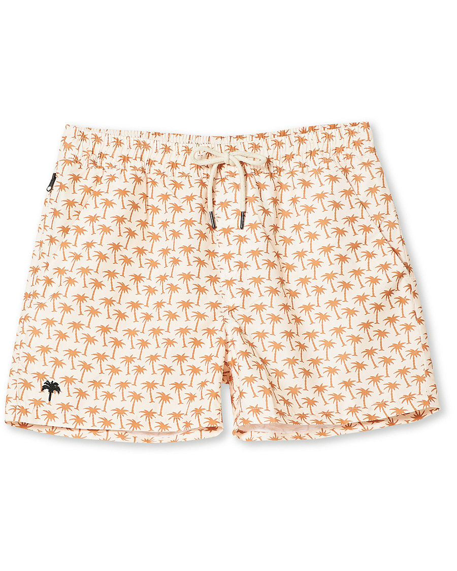 Homme | Maillots De Bain | OAS | Printed Swim Shorts Beige Palm