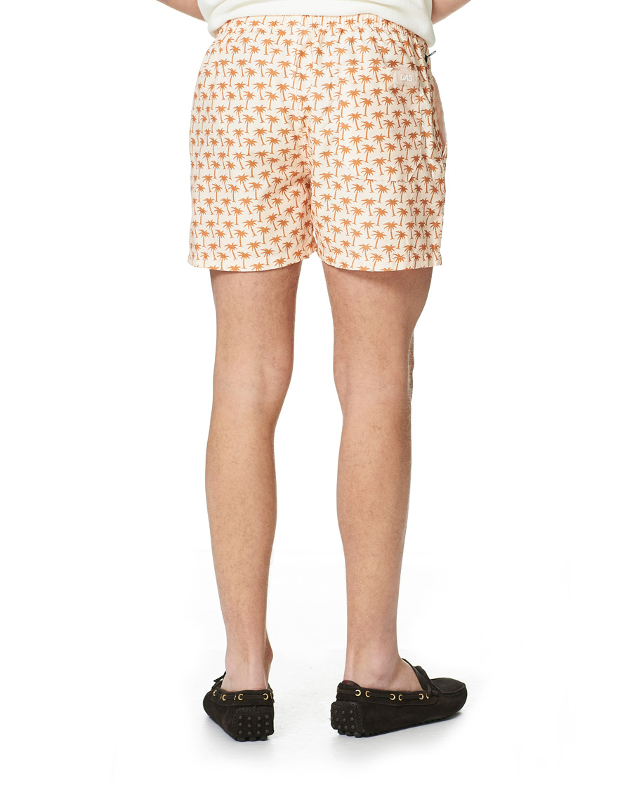 Homme | Maillots De Bain | OAS | Printed Swim Shorts Beige Palm