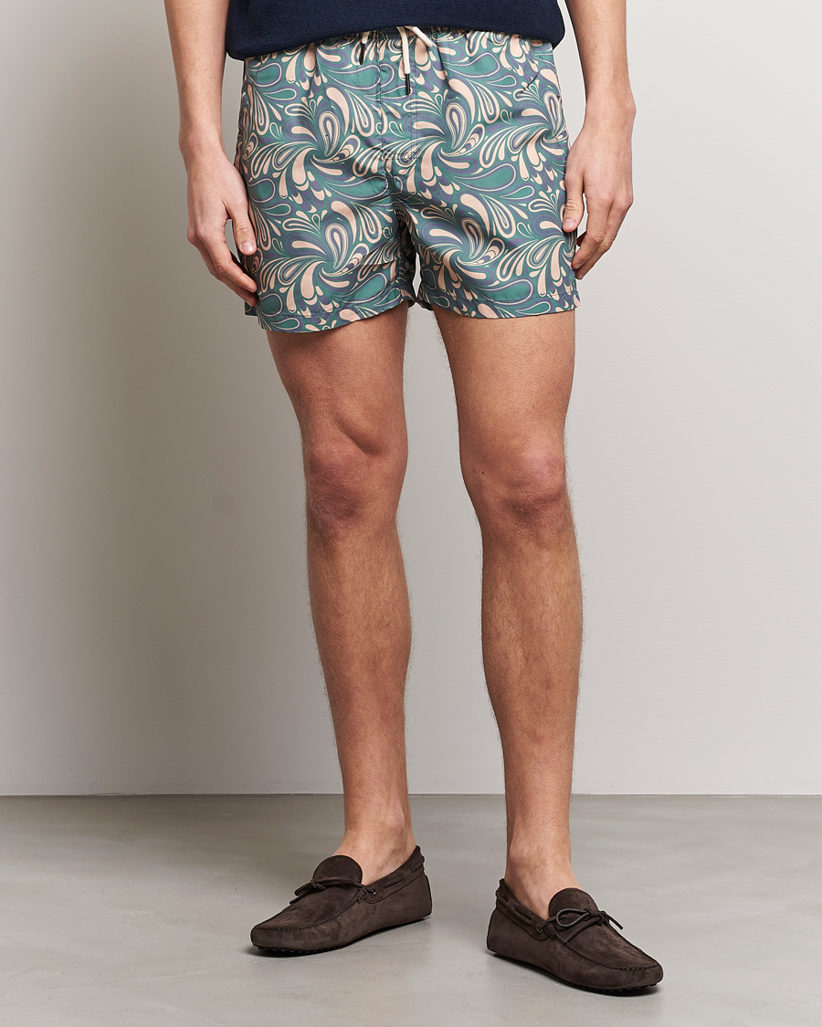 Homme | Maillots De Bain | OAS | Printed Swimshorts Woodstock