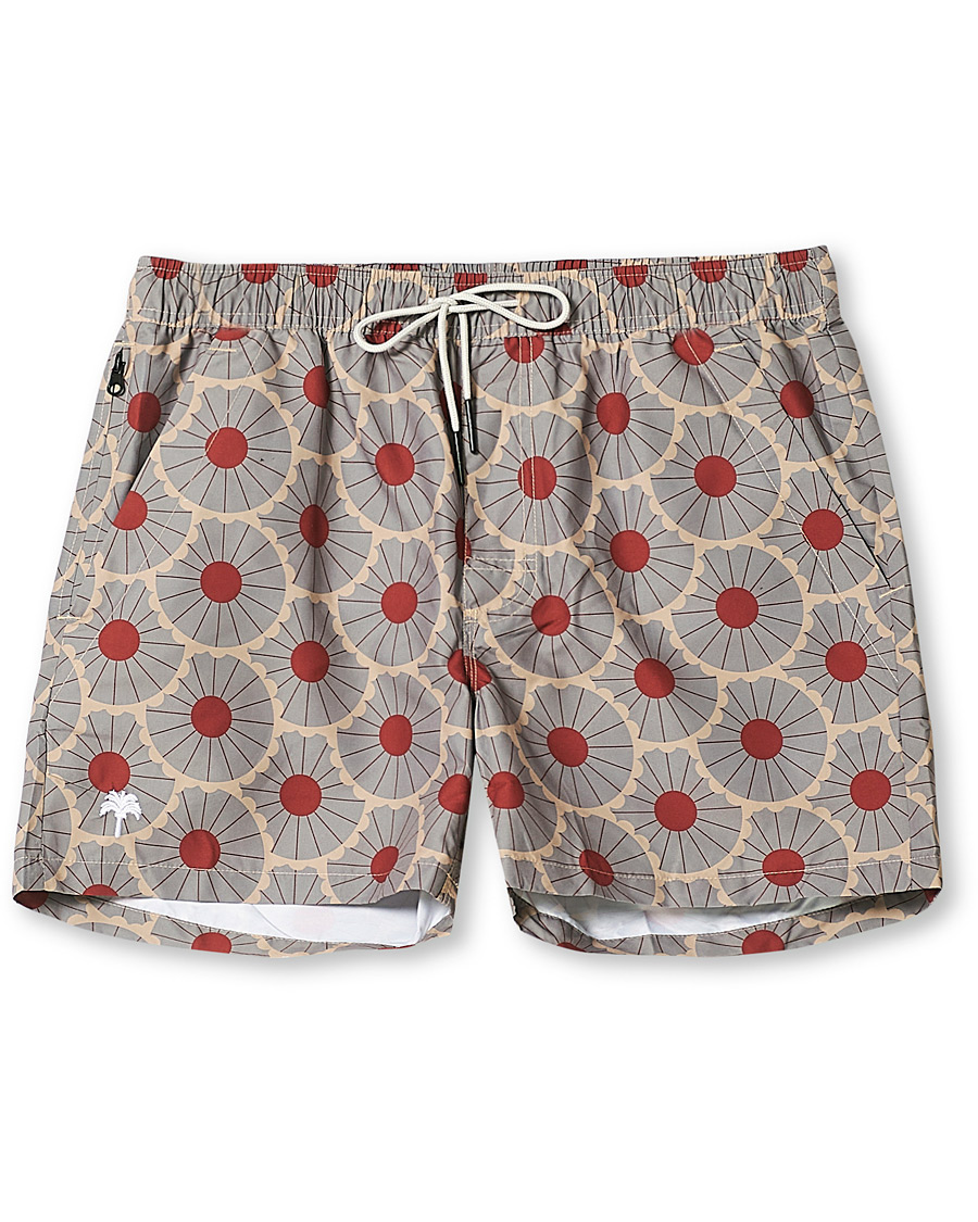 Homme | Maillots De Bain | OAS | Printed Swim Shorts Grey Gatsby