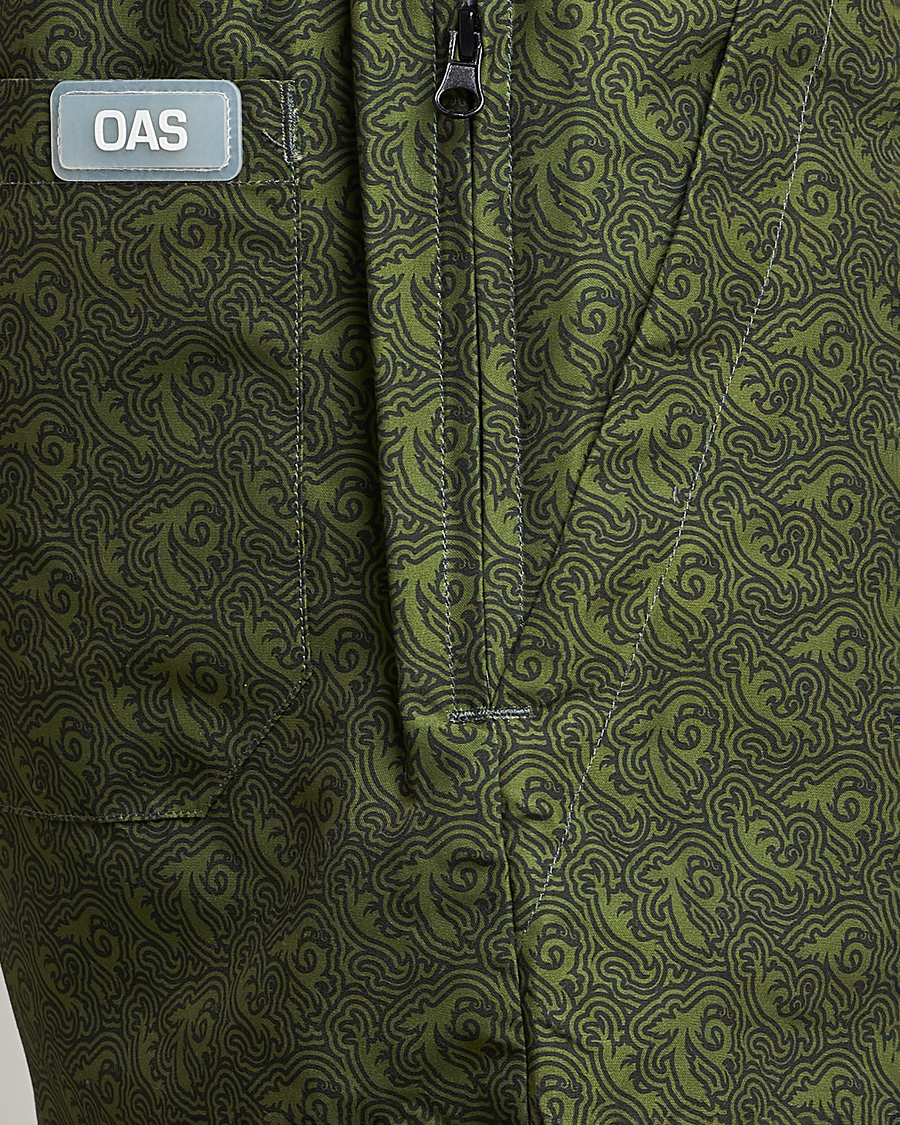 Heren | Zwembroek | OAS | Printed Swimshorts Green Squiggle