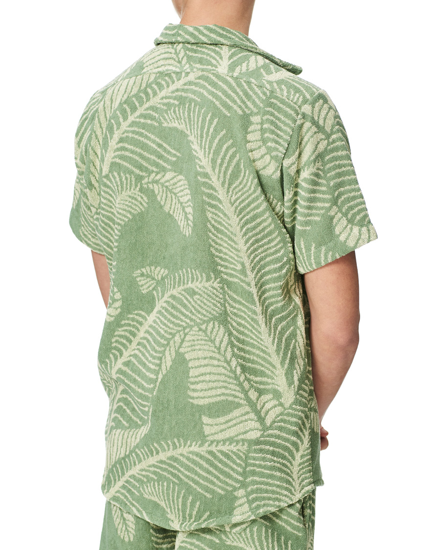 Homme | Chemises | OAS | Banana Leaf Short Sleeve Terry Shirt Green