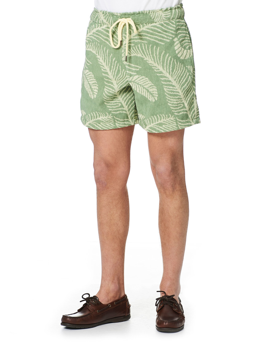 Homme | Shorts | OAS | Banana Leaf Terry Shorts Green