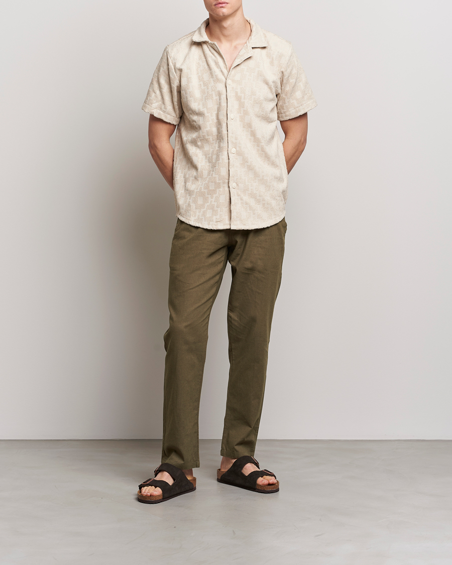 Homme | Pantalons | OAS | Linen Long Pants Army