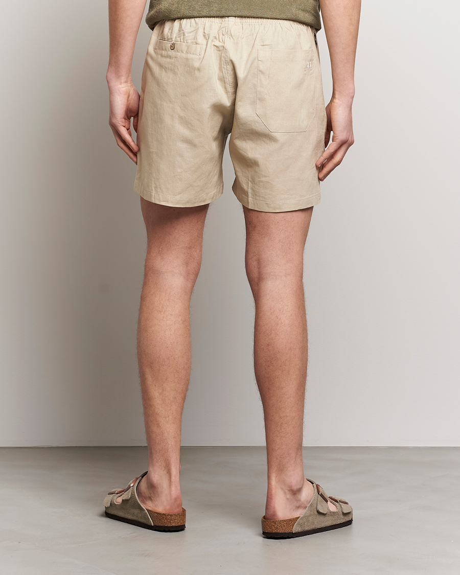 Heren | Korte broek | OAS | Linen Shorts Beige
