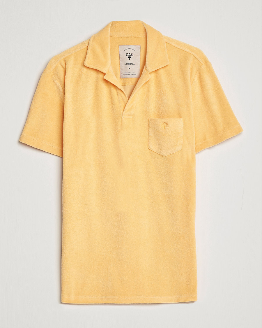 Homme | Polos | OAS | Short Sleeve Terry Polo Peach